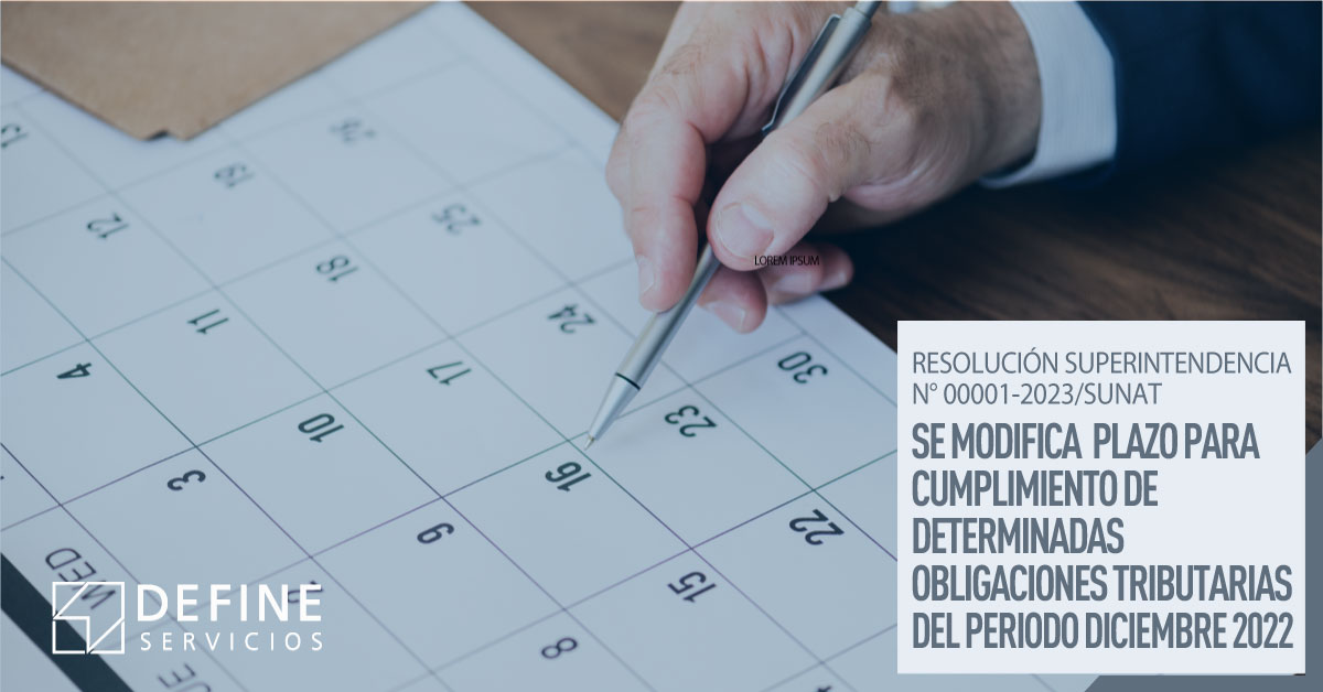 Sunat modifica el plazo para el cumplimiento de determinadas ...