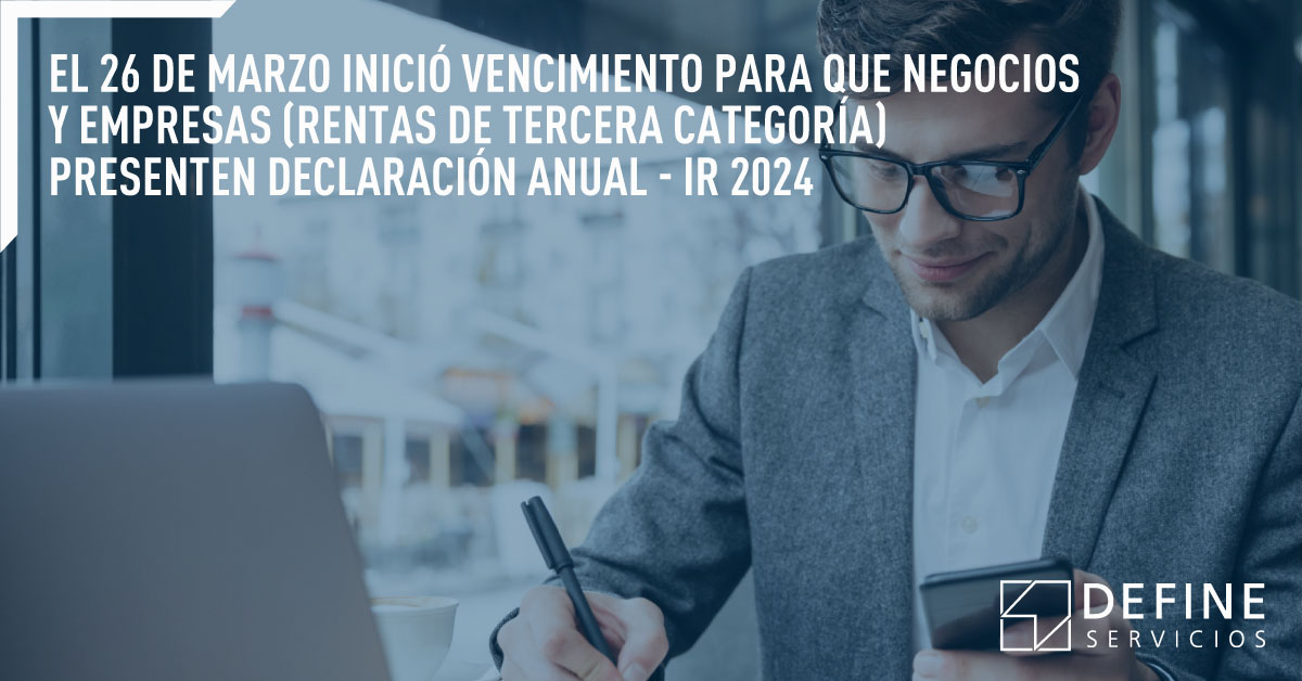Se inició el cronograma de vencimiento para la declaración anual de ...